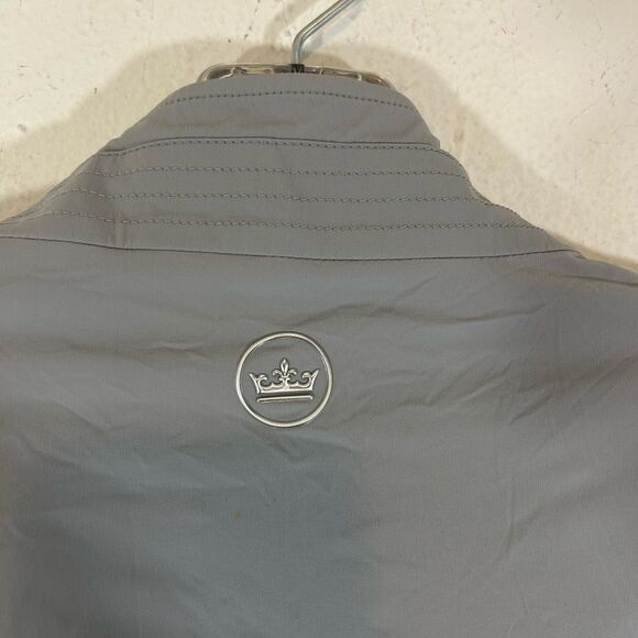 Peter Millar crown crafted mens vest XXL Grey flannel lined soft shell golf zip - Picture 10 of 14